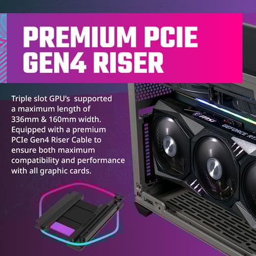 Cooler Master MasterBox NR200P Max (M-ITX) Mini Tower Cabinet (Black-Grey)